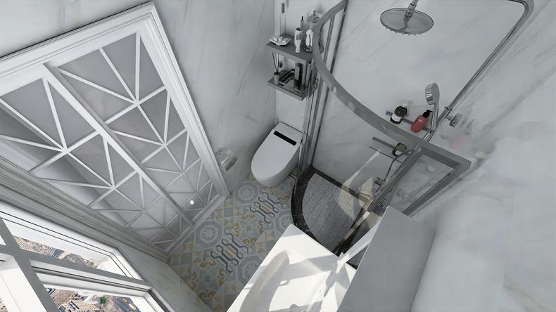 2021卫生间干湿分离装修效果图,两个卫生间挨着都要做干湿分离