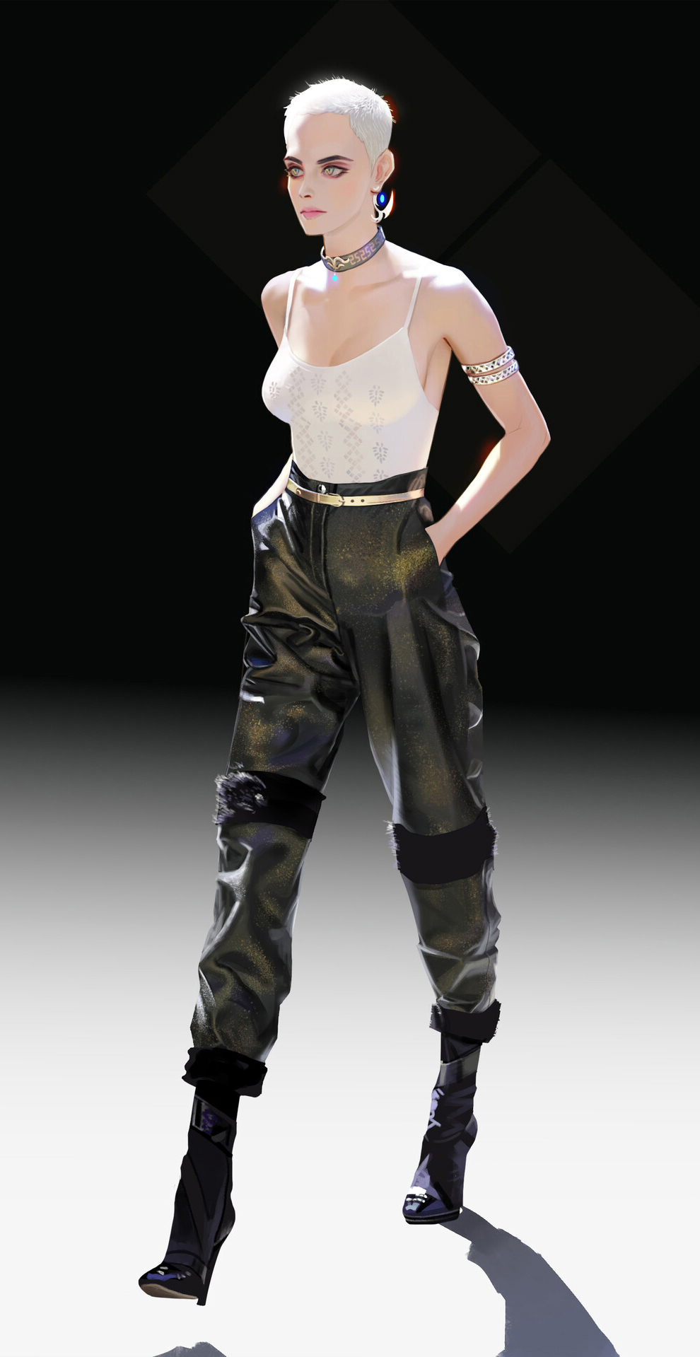 服饰穿搭小插画,30幅插画和你探讨如何时尚穿搭