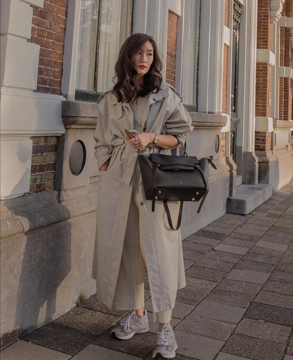 155小个子外套最佳长度穿搭,小个子怎么穿长格子外套