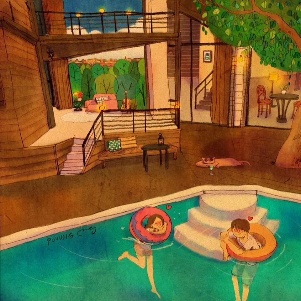 这些画也太甜了吧!!!看完只想谈!恋!爱