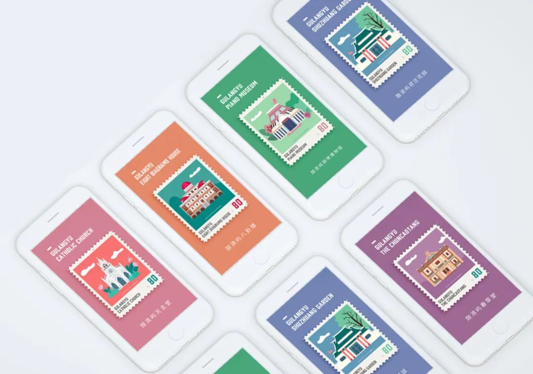 鼓浪屿景点地图全图,厦门鼓浪屿手绘地图