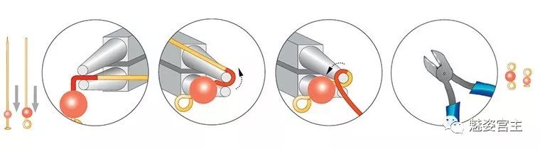 施华洛世奇水晶和珠子打造闪亮弹簧吊坠手链，附制作图解教程