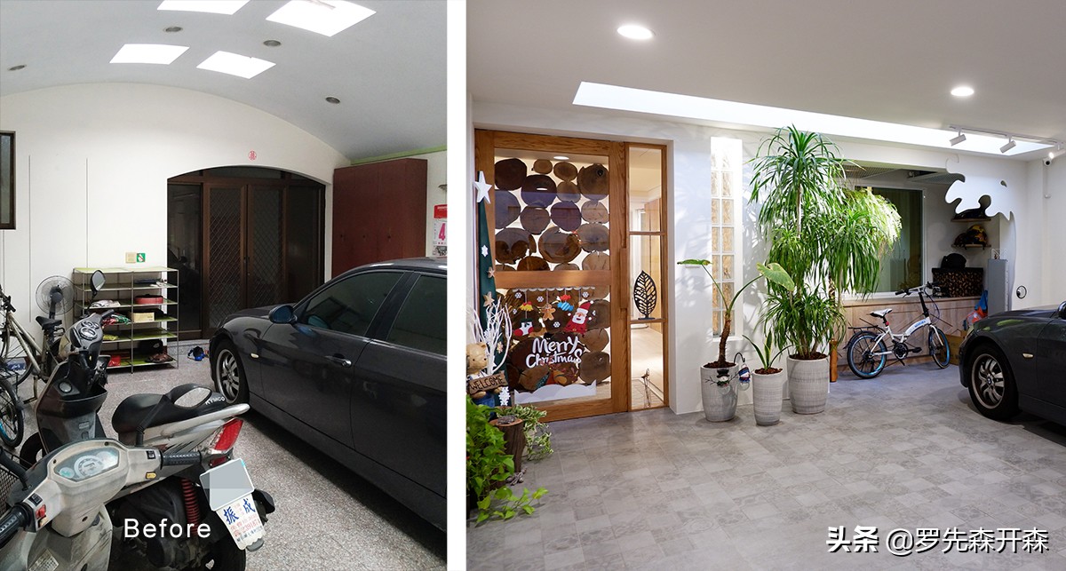 小户型天井改造庭院效果图,21米狭长房屋双天井设计