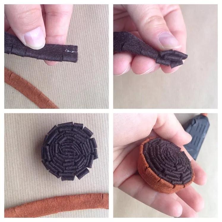 不织布仿真花束制作方法,不织布立体花制作教程清明节