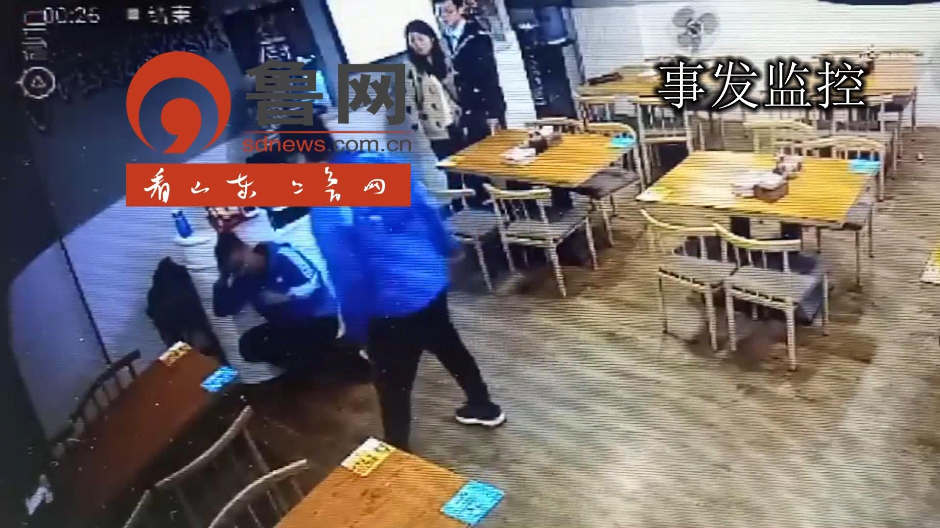 锁喉挥拳,潍坊饿了么骑手变拳手!