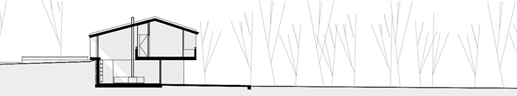顺应场地高差,面向湖景:这个住宅看起来旧旧的,内部却光影斑驳