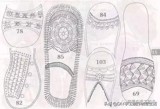 旧鞋底改造钩针鞋教程,手工钩鞋教程春夏季椰子鞋