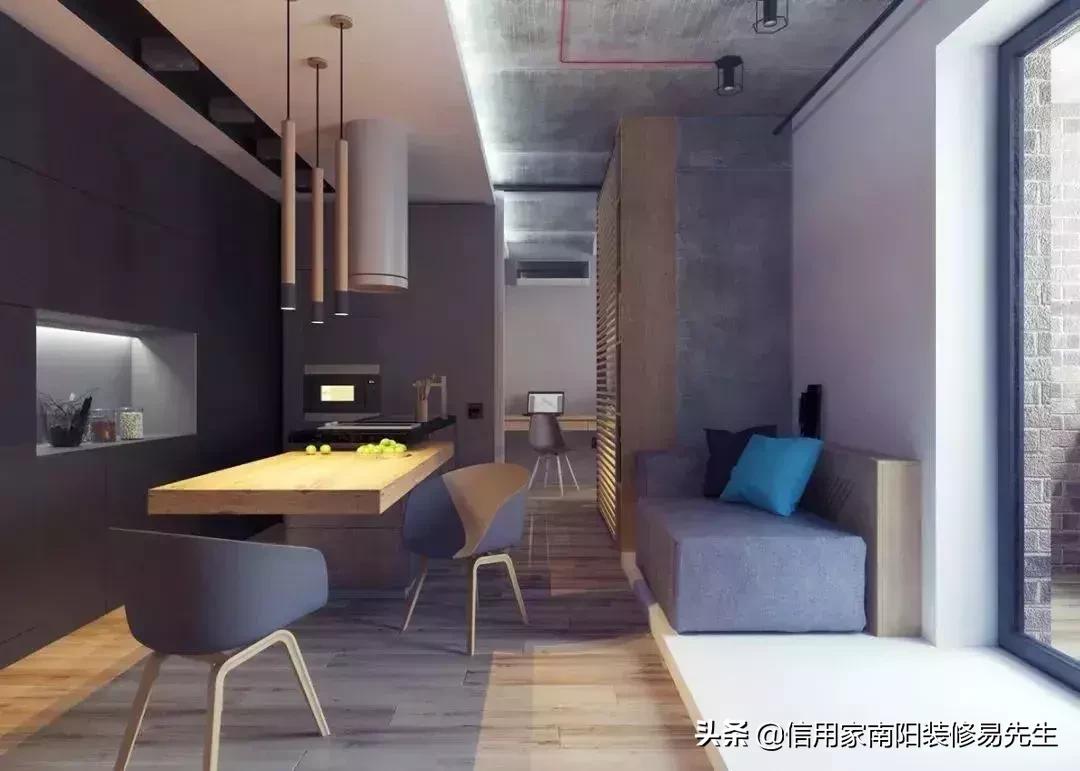 108平横厅客厅餐厅一体装修实景图,48种客餐厅设计总有一款适合你