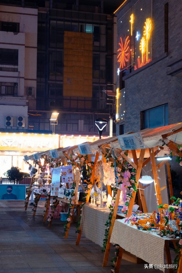 常熟塔路夜景,常熟方塔夜巷夜景