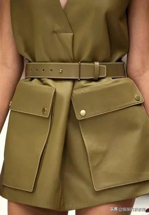 服装立体口袋制作视频教程,服装手工打版设计教程