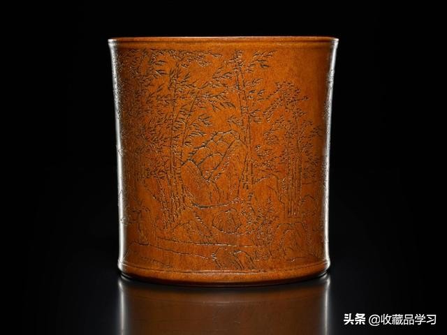 清代黄杨木笔筒拍卖价格,20公分明清黄花梨笔筒拍卖记录