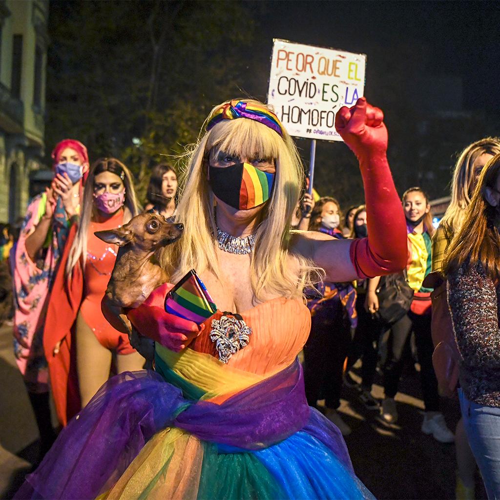 图集|LGBT群体*行游**呼吁尊重同性恋：恐同比病毒更糟