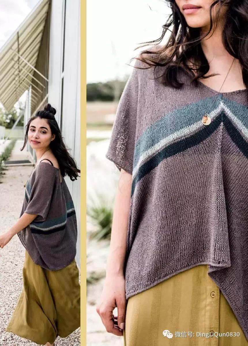 编织套头衫毛衣花样图案500种,薄款宽松洋气套头衫编织