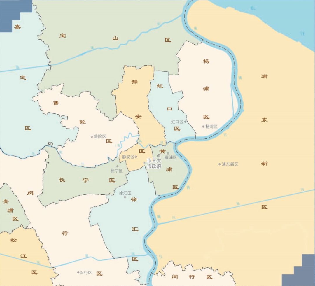 上海市版图演变全过程,上海市区行政地图变迁