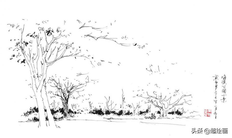 十大顶级钢笔画速写,钢笔速写100幅图片