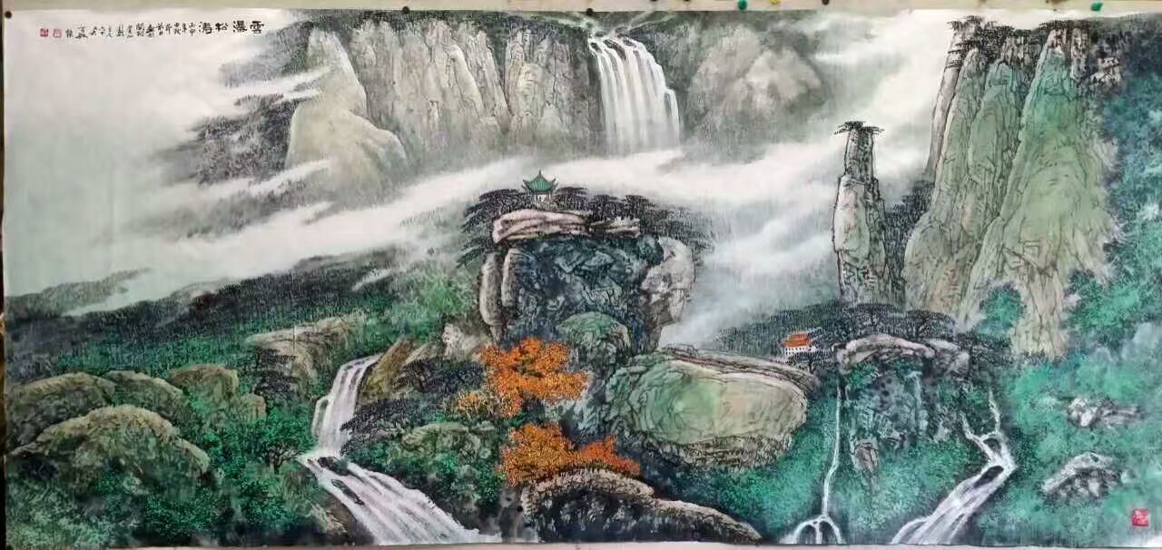 妙笔舞鹅池丹青绘山水