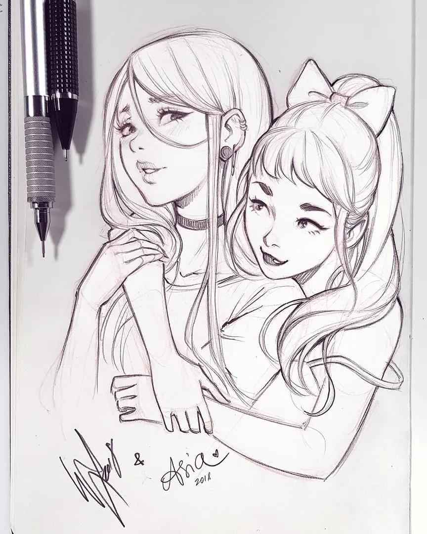 软萌可爱的动漫美少女怎么画,画可爱的动漫美少女特别简单