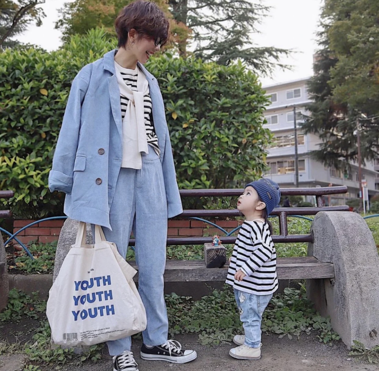 时尚辣妈们要学会穿亲子装,时尚辣妈就该这么穿