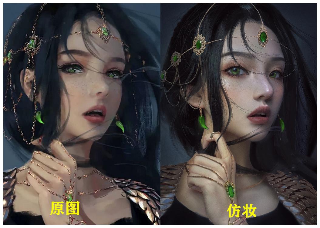 当现实突破了次元壁，想做妲己的主人，真人妹子与等身少女神同框