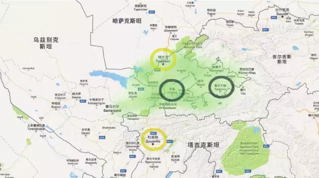 中亚国家的首都都位于边界线上,中亚国家首都在边境线