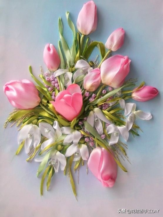 丝带绣基本针法,丝带绣绣法大全教程