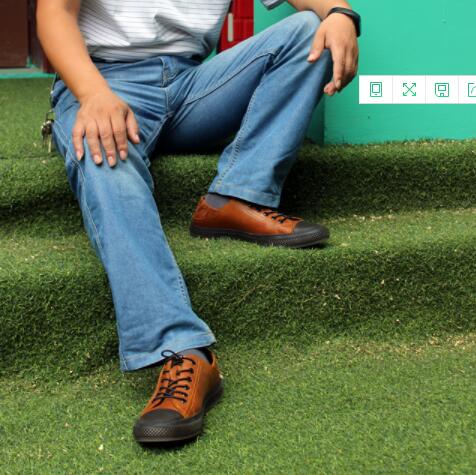 哈森男鞋秋季新款英伦板鞋,哈森鞋复古棕