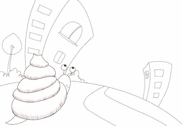 儿童创意美术课程:小蜗牛