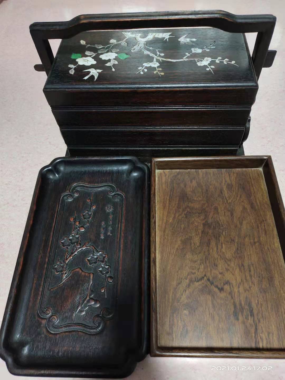 精品小叶紫檀黄花梨,木中之王紫檀视频