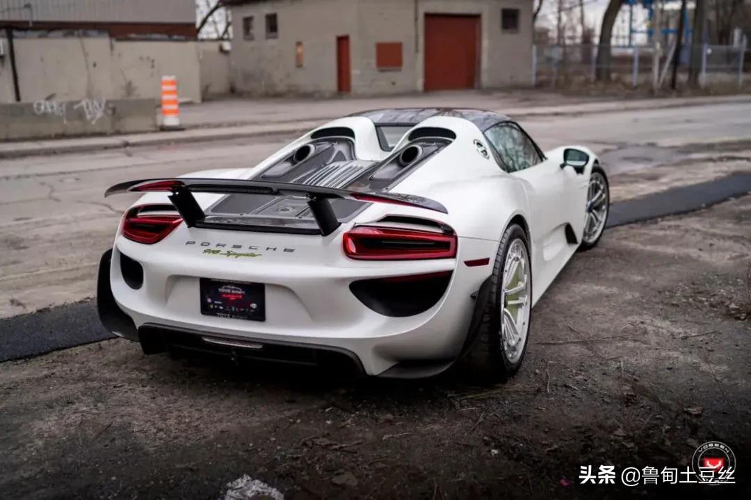 保时捷918镁质轮毂,保时捷918spyder白色金色轮毂
