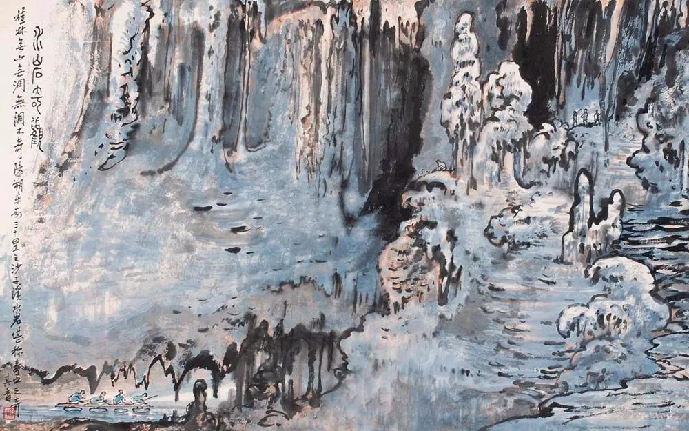 水墨画夜景欣赏,画夜景最好的中国画