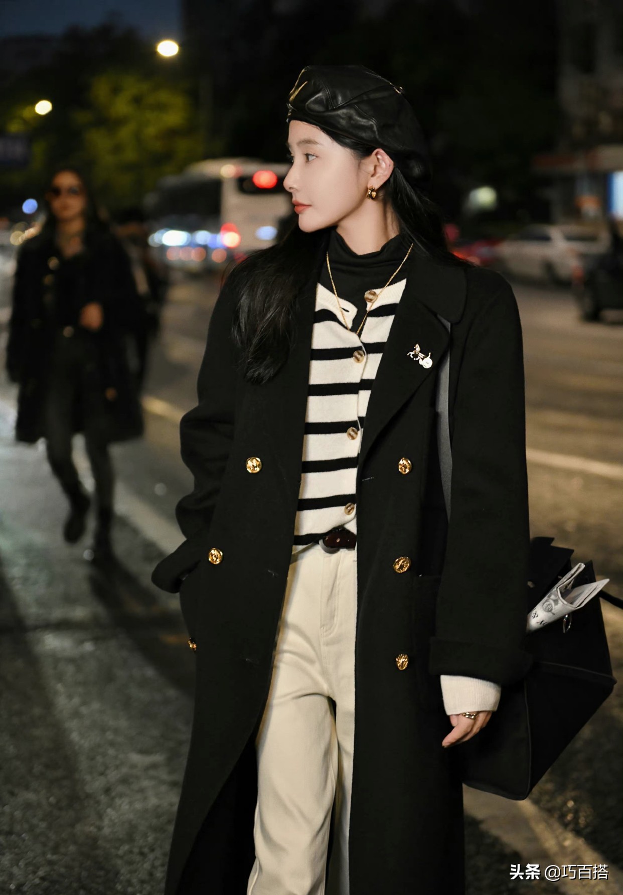 2020冬大气纯色呢大衣女收腰外套,秋冬必备哪种颜色大衣