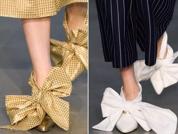 吸睛蝴蝶结单鞋走出甜美时尚路线,中跟蝴蝶结单鞋穿搭