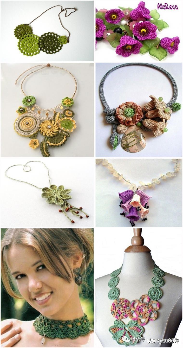 毛线钩精致的饰品,毛线钩织成品小玩意