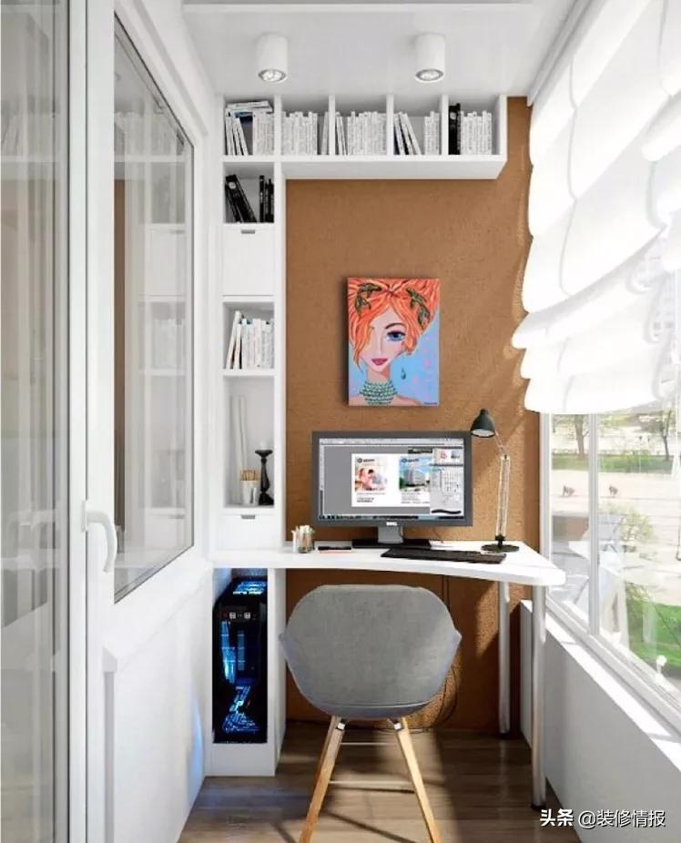 阳台改卧室装修效果图小户型,卧室通阳台推拉门还是改窗户好