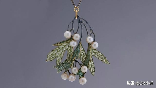 珐琅珠宝首饰设计,复古珐琅珠宝