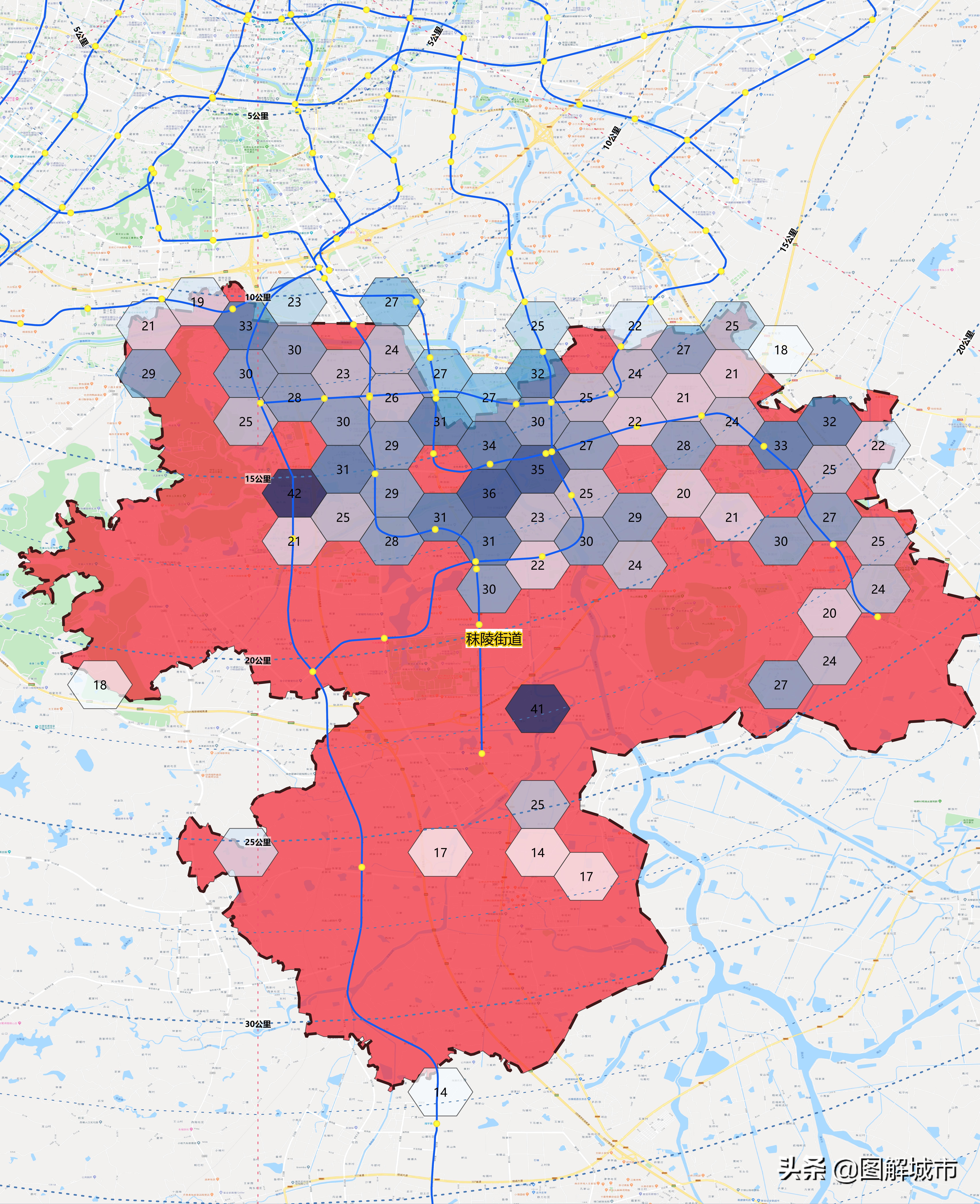 南京城市图鉴,南京秣陵全景图