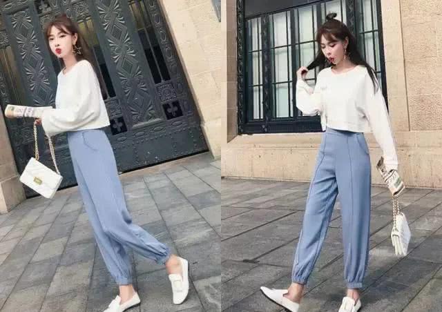秋季新款窄版阔腿裤版型遮肉显瘦,今年流行阔脚裤吗