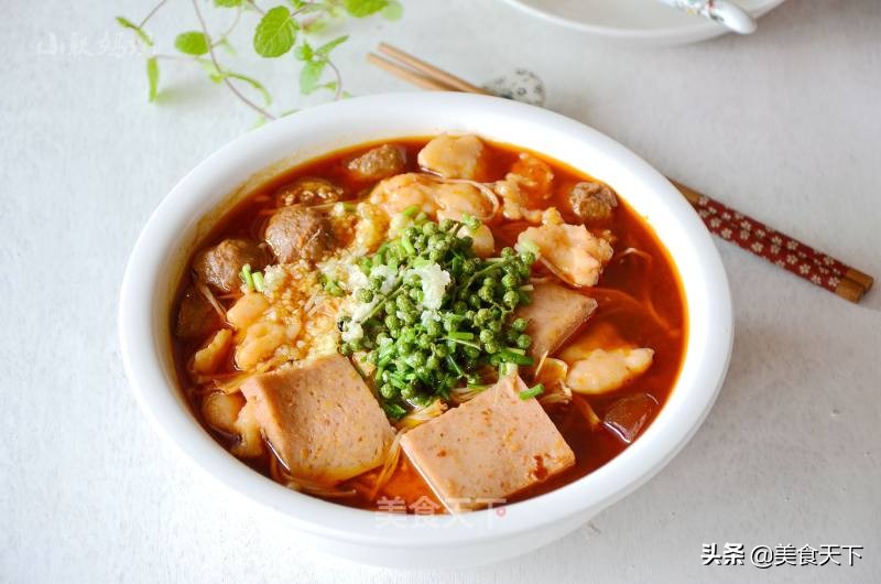 开胃番茄虾滑的做法,开胃魔芋贡菜素虾滑