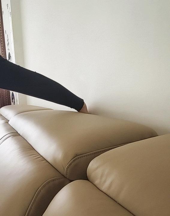 三米全友真皮沙发,全友一字型布艺沙发