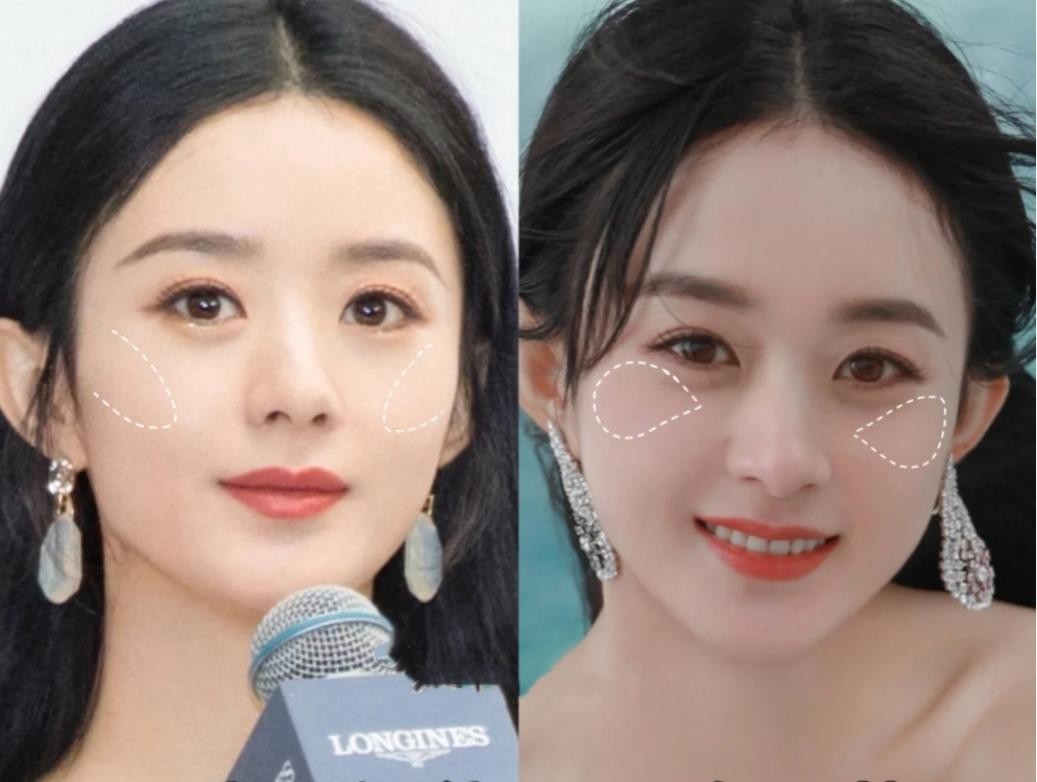 圆脸肿眼泡大鼻子有效化妆教程,零基础圆脸新手学化妆详细教程