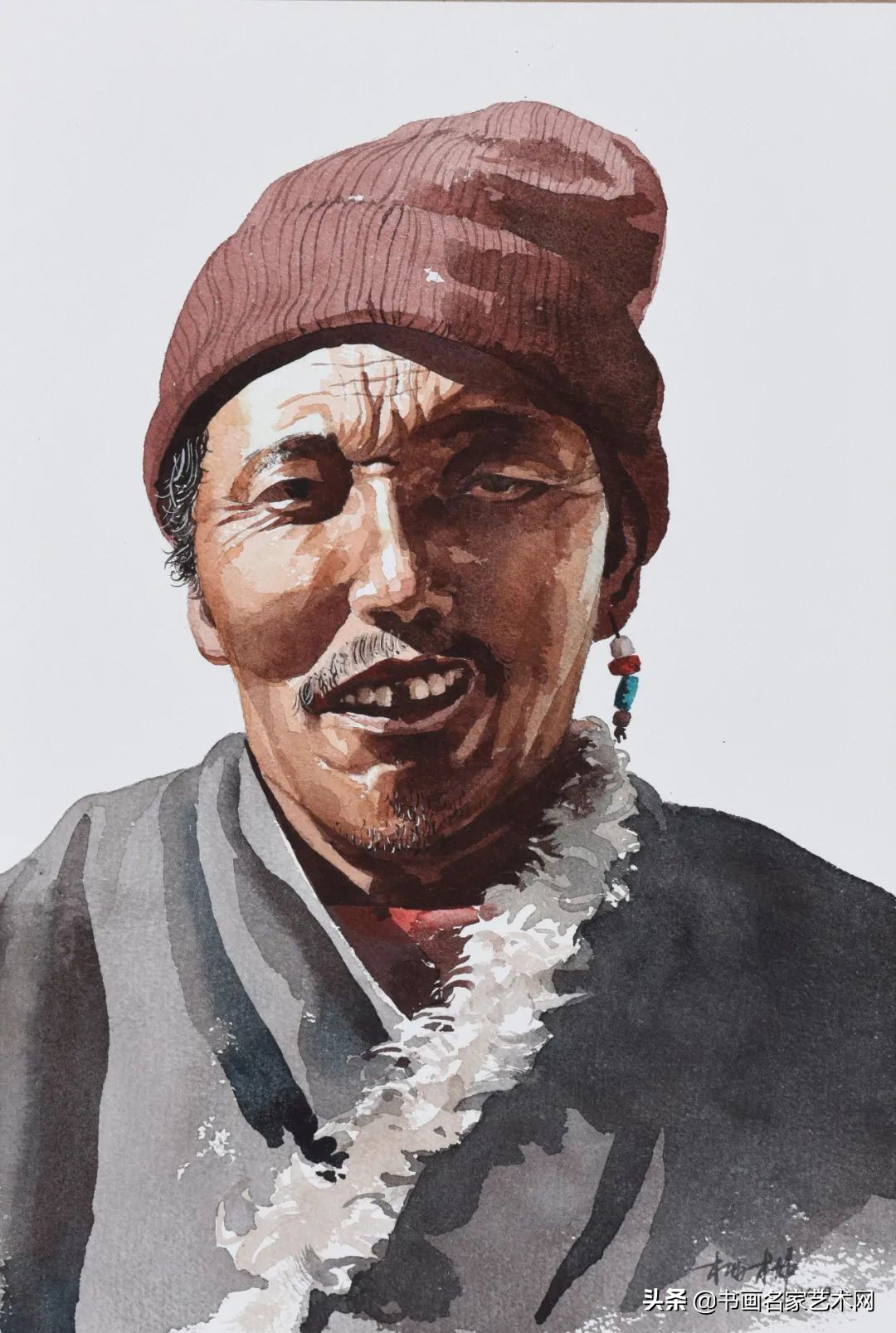 杨柳水彩画教程,关于杨柳的水彩画画作品