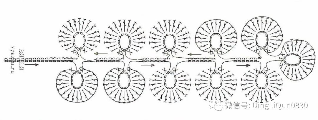 树叶钩针编织大全图解,树枝树叶的编织图解