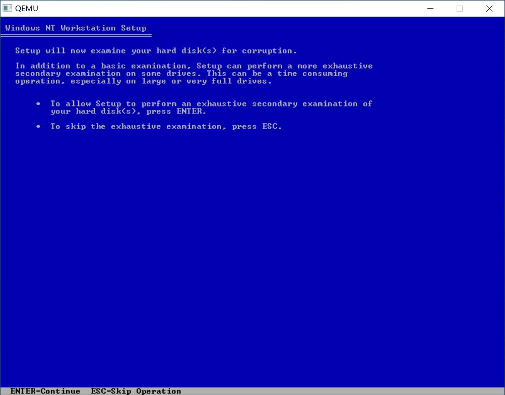 QEMU安装WINDOWSNT4.0MIPS版本