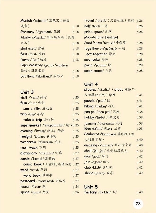 六年级下册英语词汇表跟读,六年级上册英语单元词常用表达法