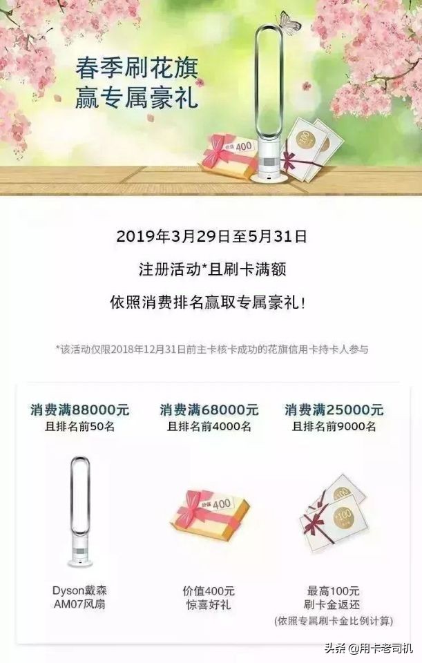 在进行中的银行周周刷活动，手机，电视，相机，打印机免费拿