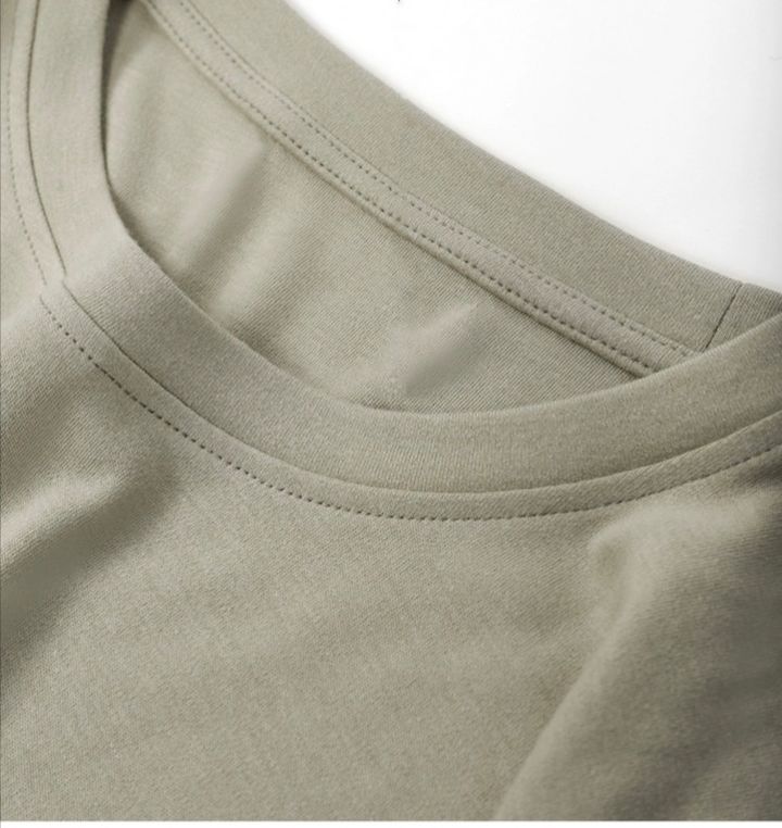 平价又好穿的四大素色t恤,长袖秋冬t恤