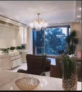 三房两厅新房轻奢风格效果图,小户型轻奢风装修90平米三房