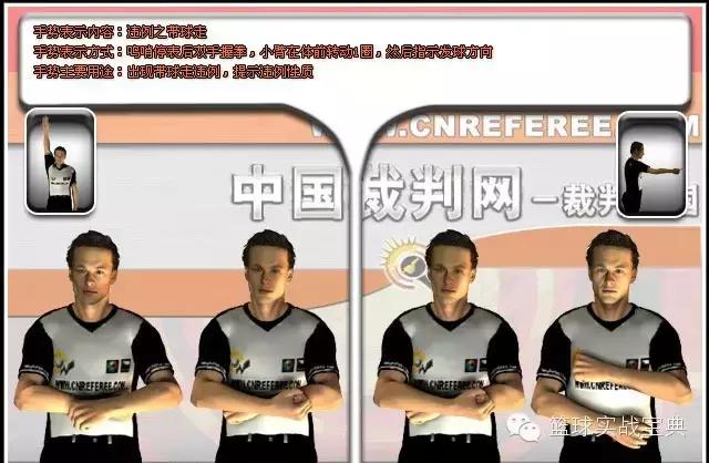 足球裁判判罚手势,NBA裁判判罚手势