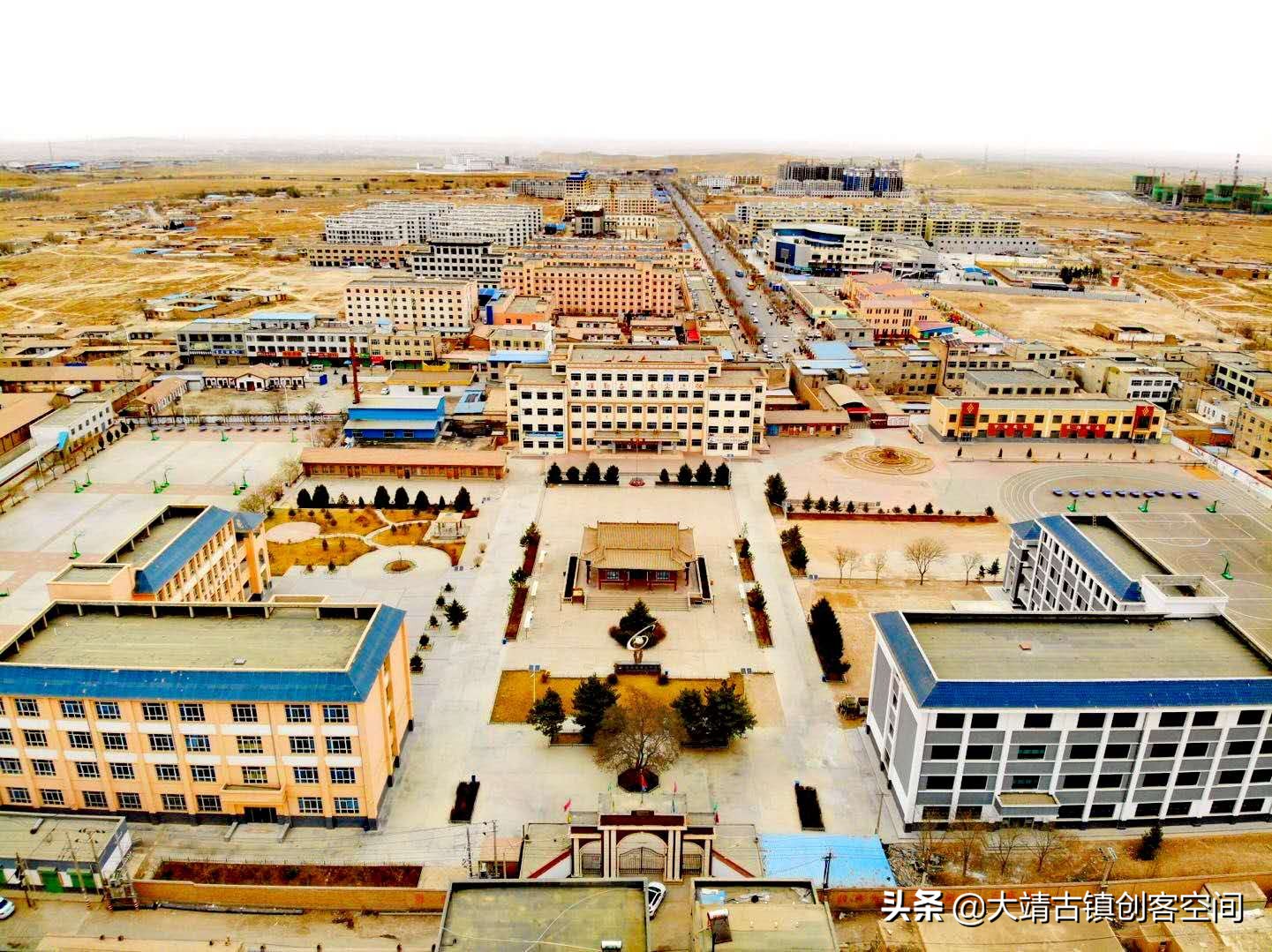 2021年甘肃省武威市古浪三中,甘肃古浪大靖三中航拍