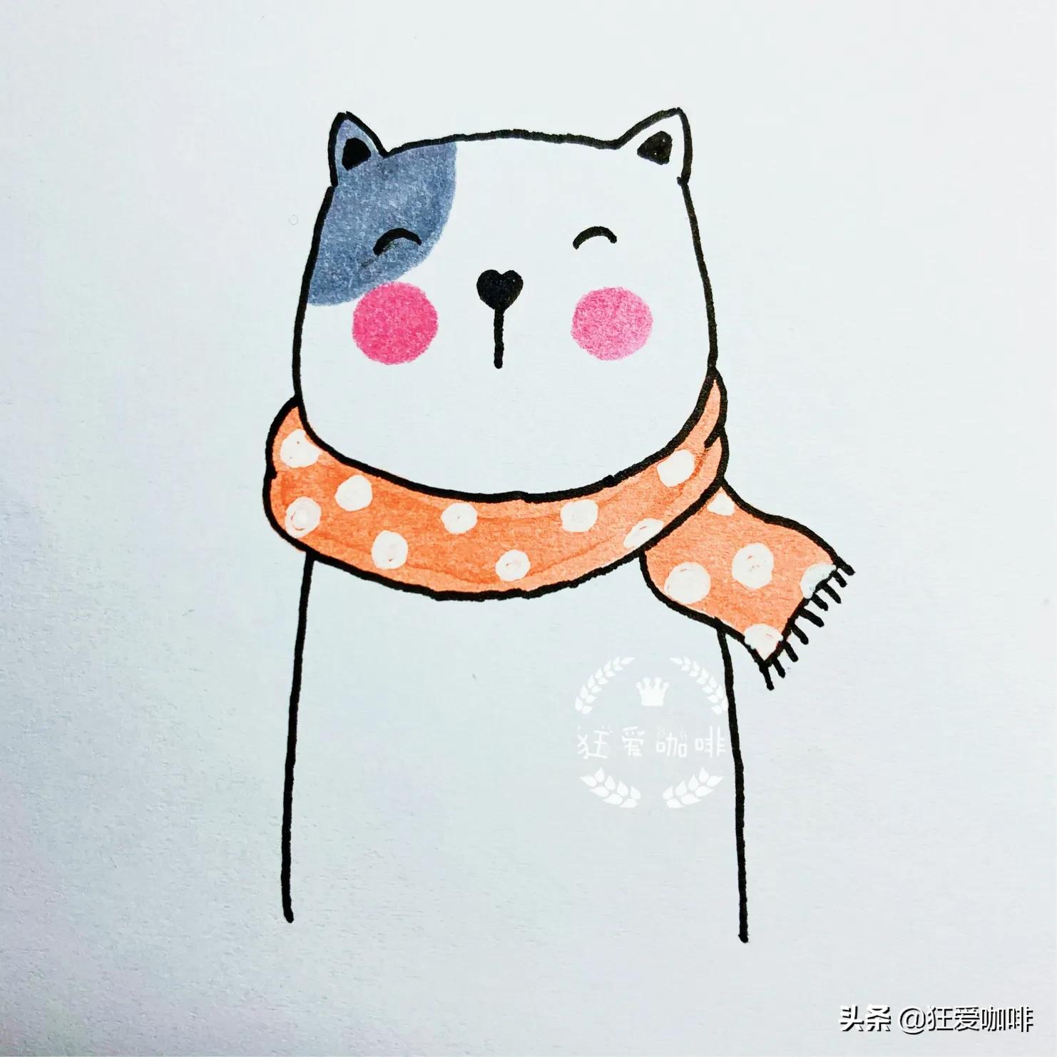 100个萌萌图案手账,动物手帐可爱小图案